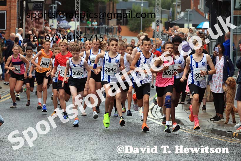 Junior 3k, 2024 Darlington 10k and Junior 3k Road Race.  Photo: David T. Hewitson/Sports for All Pics